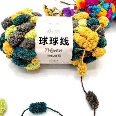 China Anti-pilling Machine Knitting Yarn Scarf Fancy Yarn Hand Knitting Acrylic Polyester Popcorn Wool Croche Fancy Knitting Yarn for sale