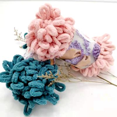 China Anti-pilling Polyester Knitting Fancy Yarn Fancy Knots Finger Loop Yarn 100% Organic Cotton Weaving Fancy Yarn For Hand Knitting for sale