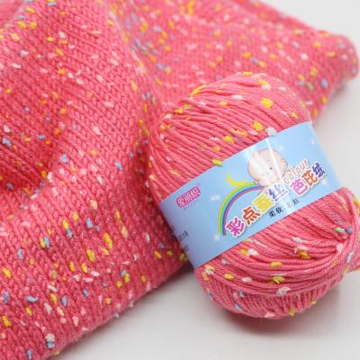 China Anti-pilling milk baby 8Ply alize crochet yarn hand knitting chatter crochet product cotton indophil acrylic yarn bulk for sale