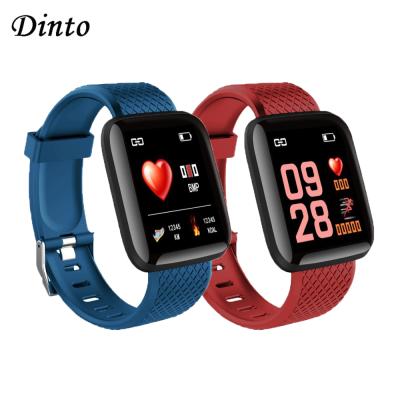 China Smart Heart Rate Pedometer Wristband Fitness Blood Pressure Touch Screen 116 Plus Heart Rate Waterproof Sports Smartwatch D13 for sale