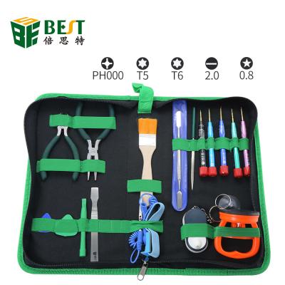 China 16 in 1 High Quality 16 in 1 Disassembly Multi-Function Toolbox Mobile Phone Mobile Computer Repair Tool Kit BEST-111 for sale