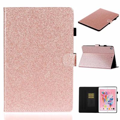 China Auto-sleep Magnetic Hot Sale Glitter Wake Stand Shiny PU Leather Cover For iPad Pro 10.5 Mode Card Wallet Stand Flip Case For iPad 7/Air 3 for sale