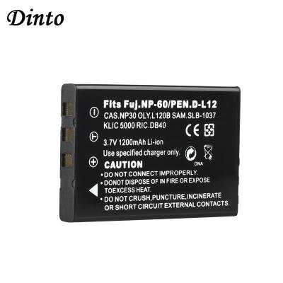 China Replacement 1200mAh SLB 1137 Camera NP-60 NP 60 NP60 FNP-60 1037 CNP-30 K5000 D-Li2 Li-20B Battery For FUJIFILM F410 F601 F50i F501 for sale