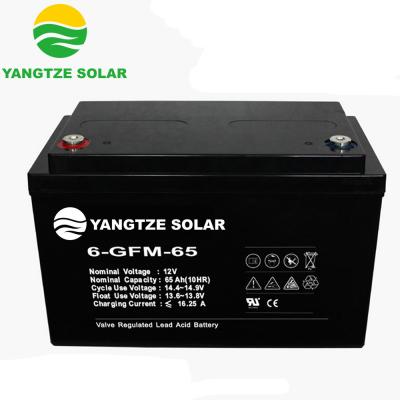 China 12V 65Ah AGM Battery With 1500 Times Cycle Life Operating Temperature -20℃~60℃ zu verkaufen