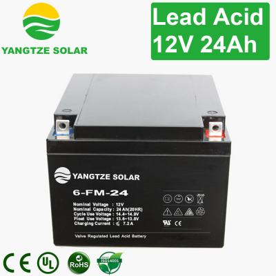 China 12V 24Ah Absorbent Glass Mat Battery 1500 Times Cycle Life Sealed Storage Battery zu verkaufen