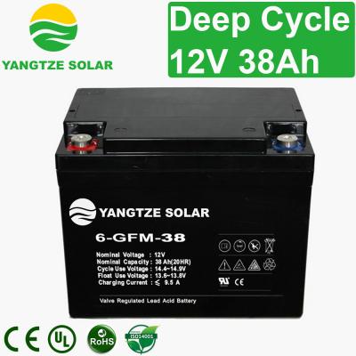 China 1500 Times Cycle Life Self-Discharge≤3%/Month Advanced 12V 38Ah Gel Battery zu verkaufen