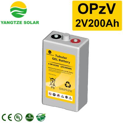 China 20+ Jahre Lebensdauer 2V 200Ah Tubular OPZV Batterie für Wind Solarenergiesystem zu verkaufen