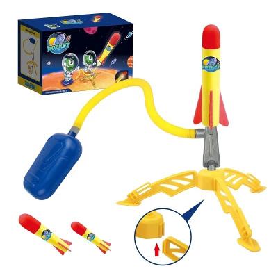 China Colorful ABS+foam Stomp Rocket Launcher Toys Quickly Raise Outdoor Sturdy Launcher Rack Toy For Kids Children for sale