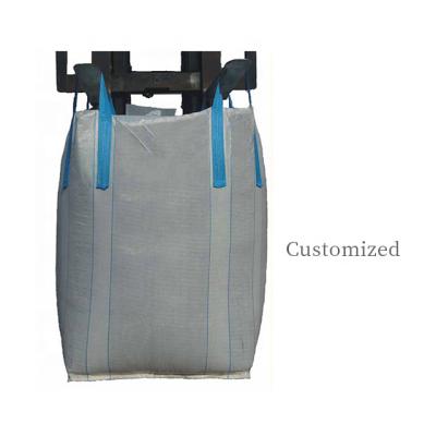 China PROSKY Customized Size Breathable Ton Bag For Cement Bricks Waste Salt Silage Animal Feed Fertilizer 2 Ton 1 Ton Half Ton Sand Bag for sale