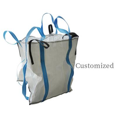 China PROSKY breathable flexible intermediate bulk bags for sand polywoven printed big bag 700kg 750kg 1100kg 1250kg 2500kg for sale