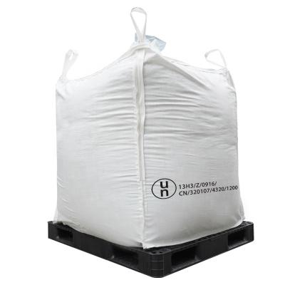 China UN PROSKY 2m3 sieves UN approved jumbo fibc proof big bag for yellow biohazard waste for sale