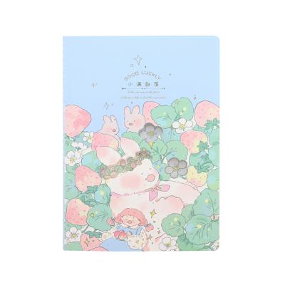 China Printed 2022 Hardcover School Notebook Pink Diary Gift Cute Girls Demonstration Diary Notebook Stationery Paper Wholesale for sale