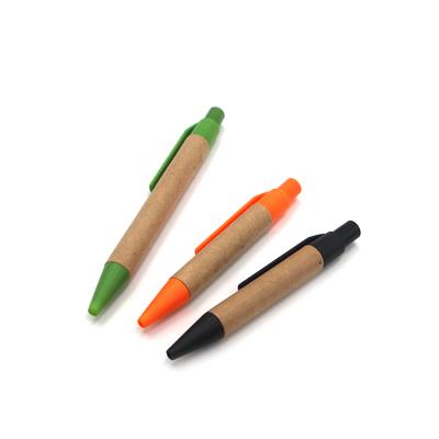 China Small Promotional Pen Short Eco - Friendly Recycle Paper Pen for sale