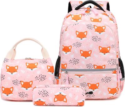 China Soekidy Backpacks For Girls Backpack For School Fox Unicorn Backpack Kids Backpack Set, Preschool Bookbag for sale