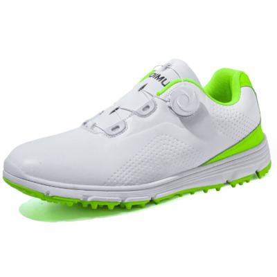 Cina White Trainers Gym Tennis Shoes Breathable Button Green Comfortable Men Shoes in vendita