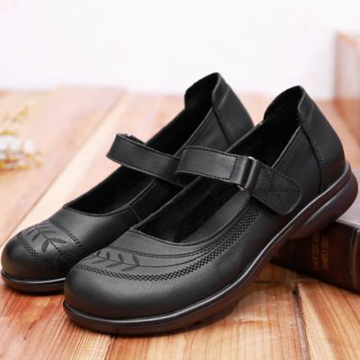 Cina Antislip Girls School Shoes Uniform Shoes First-Layer Real Leather 2023 Customization in vendita