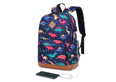 China Animal Prints Kids School Backpack Padded Handle Lightweight Dark Blue Color zu verkaufen