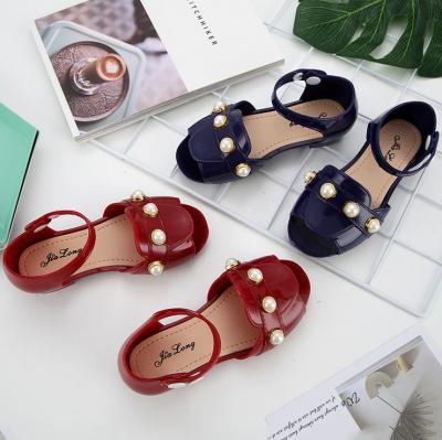 China Baby Shoes Kids Sandals New Fashion Open Top Shoes Becautiful Girls Flat Sandal for sale