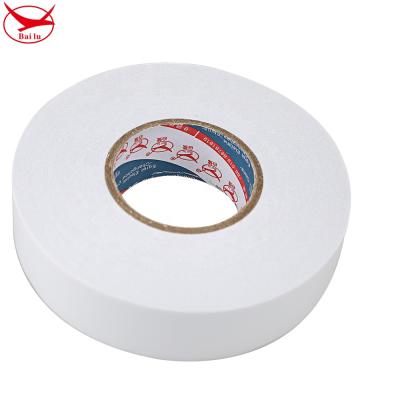 China Heat Resistant High Bond White Double Sided Fabric Tape for sale