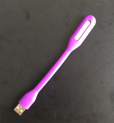 China PURPLE UNIVERSAL PORTABLE USB BENDABLE LED LIGHT PC LAPTOP POWER BANK for sale