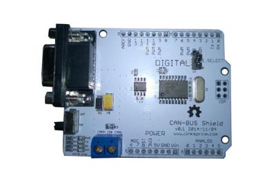 China CAN-BUS Shield for Arduino and pcDuino (Working Voltage: 4.8～5.2V  Size: 68 x 53mm) for sale