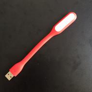 China Red Universal Portable USB Bendable LED Light PC Laptop Power Bank for sale