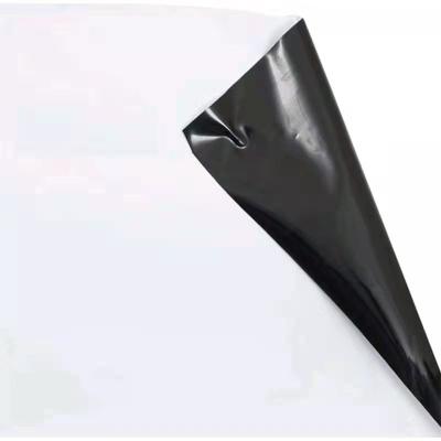 China To protect large equipment and constructions LDPE white and black silage UV protected film, silage tarp for sale