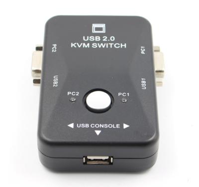 China LAPTOP KVM Switch 2 Port VGA USB Manual Switch with Keyboard and Mouse in 1 Switch 2 for sale