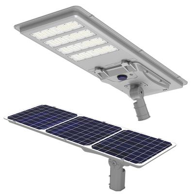 China 8-12M Factory Wholesale Road Lamp Integrated Solar Street Light 60W 80W 100W LED Outdoor Garden Solar Street Light for sale