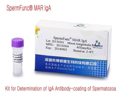 Chine Kit de diagnostic masculin 40T/Kit pour la détermination du revêtement d'anticorps IgA des spermatozoïdes à vendre