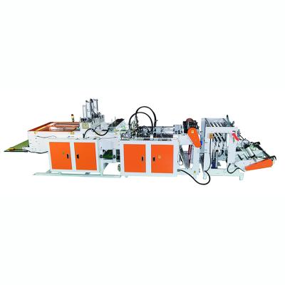 China Farmer's Market /Snack Store/Fruit Shop Pharmacy Double-Lines High Speed ​​Double-Lines Sealing Place Business Small Vest Artistic Movie Vest T-shirt Bag Making Machine for sale