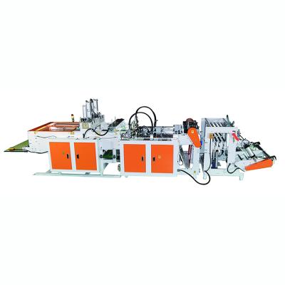 China Double-lines computer controlled supermarket /snack shop/fruit shop pharmacy shopping plastic bag making machine for sale