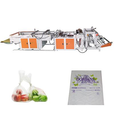 China Non Biodegradable Factory Price High Quality Non Biodegradable Fruit Vegetable Transport Meat Food Stretch Flat Bag Making Machine for sale