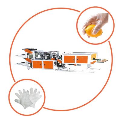 China Hotels Heat Sealing Cold-Cut Large Quality PE Automatic Polythene Gloves Machine for sale