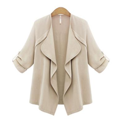 China Fashion Breathable Collar Design Latest Fancy Unique Design Jacket For Woman for sale