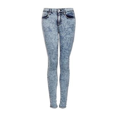 China Breathable Good Quality Women's Acid Wash Denim Women's Acid Wash Skinny Jeans for sale