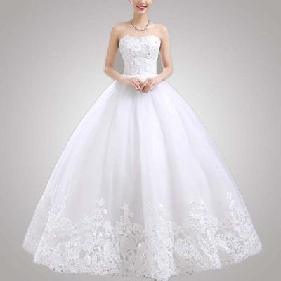 China Beautiful Vintage Anti-Static Style Wedding Dress Lace Appliques New For Fall for sale