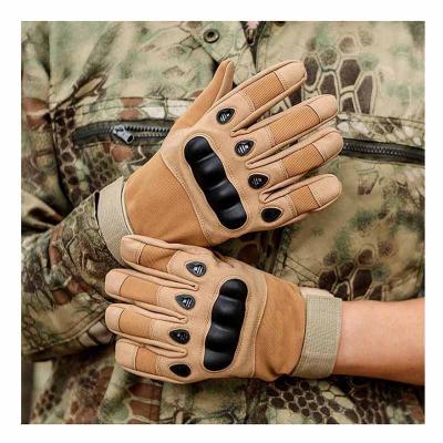 China Winter Men Unisex Durable Outdoor Sports Anti Slip Rubber Protective Army Knuckle Gloves Mountain Climbing Glove for sale