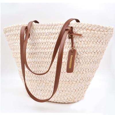 China Fashion Korean Style Simple Hot Western Capacity Straw Commuting Handbag Central Institute of Statistics Beach Woven Straw Women Hand Bag Large Open Fashion Large for sale