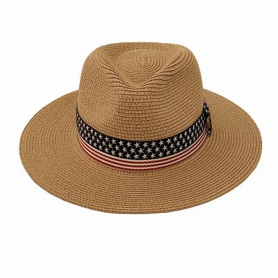 China Straw Hand Woven Panama Straw Hats Summer Sun Block Hats For Men And Women for sale