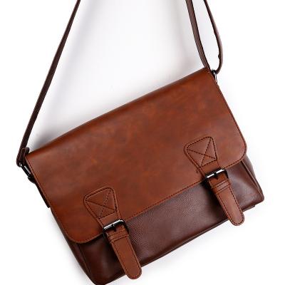 China Vintage Small PU Mens Vintage Leather Cross Body Satchel Casual Messenger Bag For Men for sale