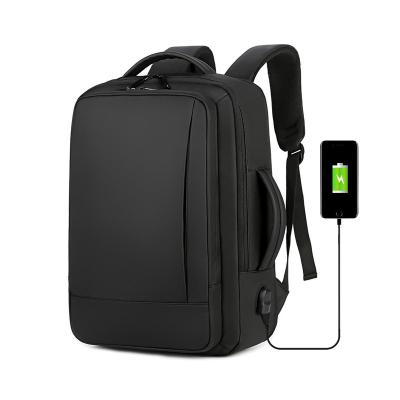 China With USB Men's Expandable Backpack 15.6 Inch USB Charging Male Travel Stroll Business Mochila For Men for sale