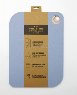 China Wholesale Sustainable Kitchen Tools BPA Free Wheat Straw Chopping Plates Cutting Board Eco Friendly Set for sale