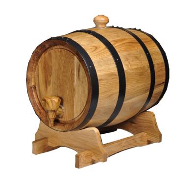 China Mini Red Wine Color Natural Oak Wooden Wine Barrels for sale