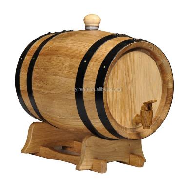 China Eco - Friendly Wholesale 5L Oak Barrel Wine Rack for sale