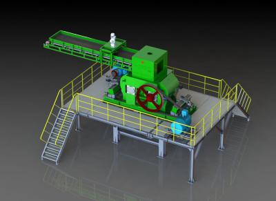 China GS1080 verfeinern Rollenschleifmaschine-Mühlzerkleinerungsmaschine für die Mineral-Verarbeitung zu verkaufen