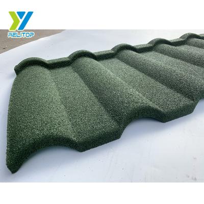 China Wholesale Traditional Reusable Replacement Old Metal Roofing Stone Material Coated Metal Roof Tile Garden Architecture Mansion for sale