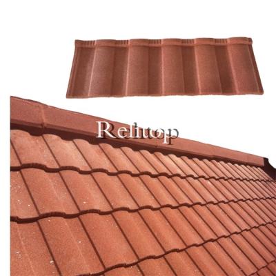 China Modern Cheap Building Roofing Materials Roman Type Stone Coated Metal Roof Tiles Color Steel Roof Tile Price for sale