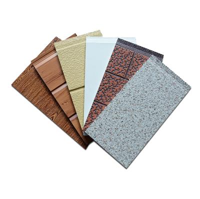 China Modern High Quality Metal Carved Board And PU Foam Exterior Wall Decorative Sandwich Panels for sale