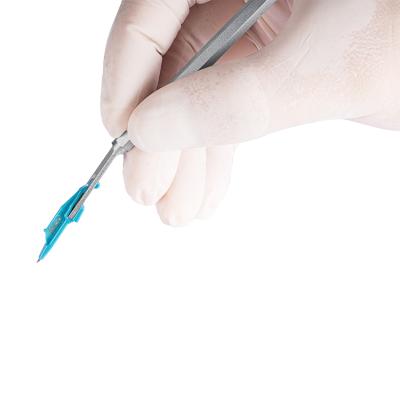 China 0Â ° dissection scalpel model can be production customized blue sterile disposable coronary artery scalpel for sale